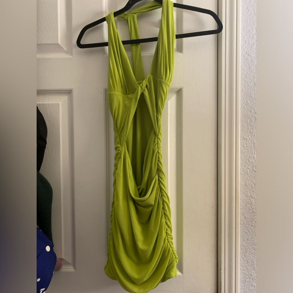 Lime green Oh Polly dress Never worn! I was too big size 2 :) pick up .